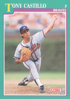 #582 Tony Castillo - Atlanta Braves - 1991 Score Baseball
