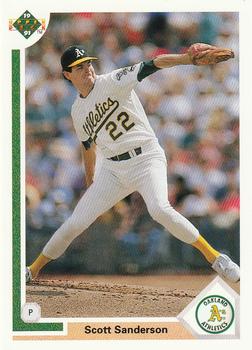 #582 Scott Sanderson - Oakland Athletics - 1991 Upper Deck Baseball