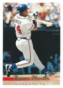 #582 Brian Hunter - Atlanta Braves - 1993 Upper Deck Baseball