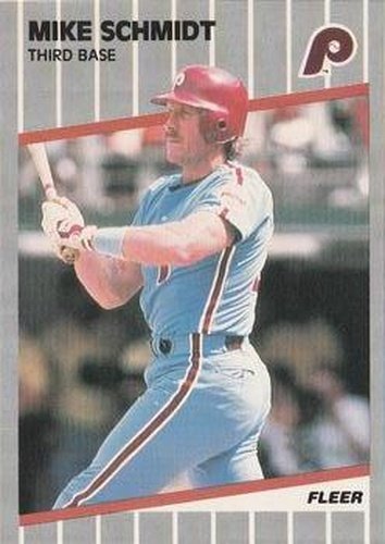 #582 Mike Schmidt - Philadelphia Phillies - 1989 Fleer Baseball