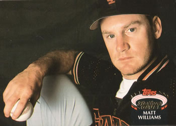#582 Matt Williams - San Francisco Giants - 1992 Stadium Club Baseball