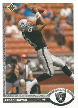#582 Ethan Horton - Los Angeles Raiders - 1991 Upper Deck Football