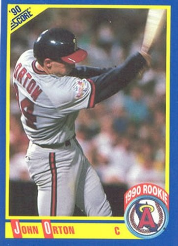 #582 John Orton - California Angels - 1990 Score Baseball