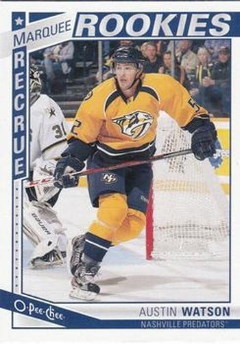 #582 Austin Watson - Nashville Predators - 2013-14 O-Pee-Chee Hockey