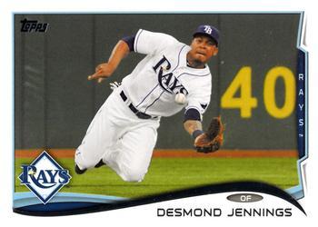 #582 Desmond Jennings - Tampa Bay Rays - 2014 Topps Baseball