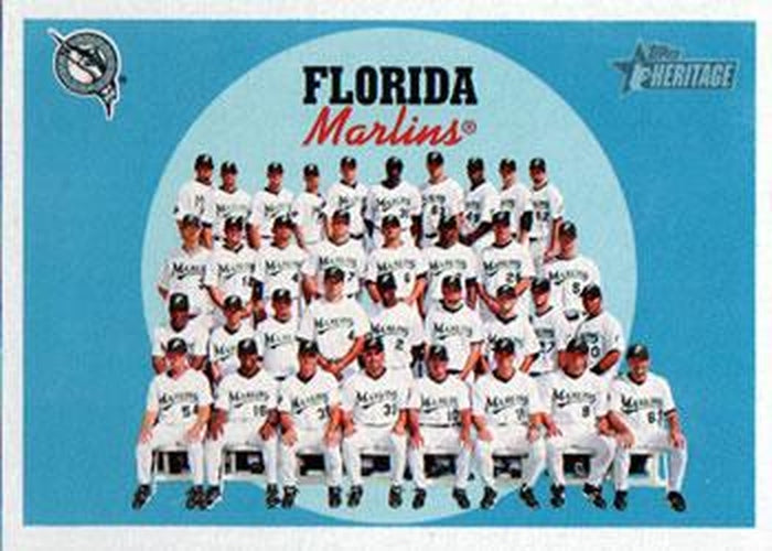#582 Florida Marlins - Florida Marlins - 2008 Topps Heritage Baseball