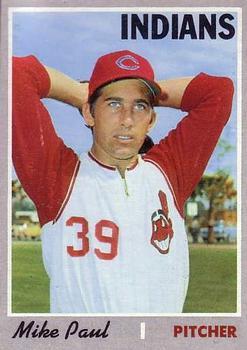 #582 Mike Paul - Cleveland Indians - 1970 Topps Baseball