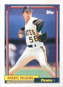 #582 Vicente Palacios - Pittsburgh Pirates - 1992 Topps Baseball