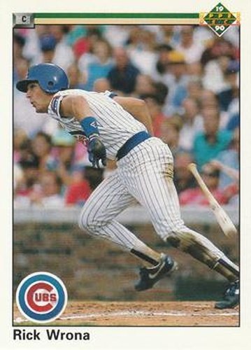 #582 Rick Wrona - Chicago Cubs - 1990 Upper Deck Baseball