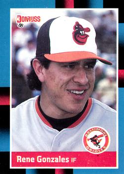 #582 Rene Gonzales - Baltimore Orioles - 1988 Donruss Baseball