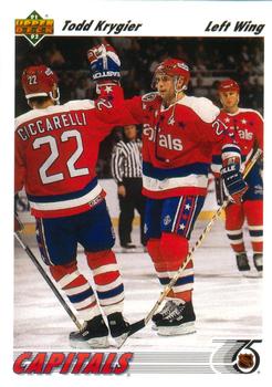 #582 Todd Krygier - Washington Capitals - 1991-92 Upper Deck Hockey