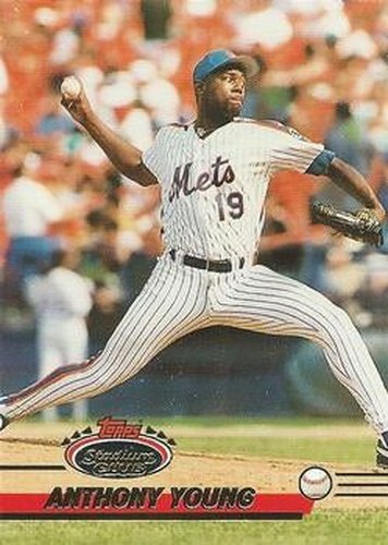 #582 Anthony Young - New York Mets - 1993 Stadium Club Baseball