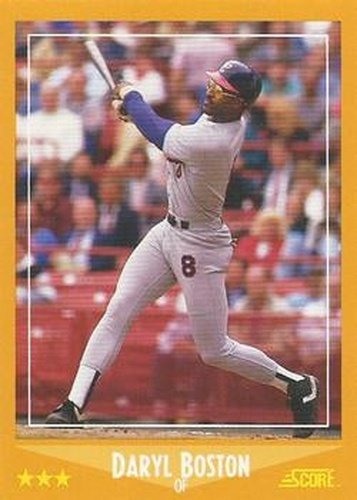 #582 Daryl Boston - Chicago White Sox - 1988 Score Baseball