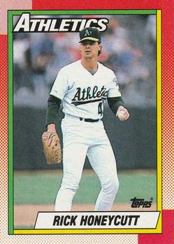 #582 Rick Honeycutt - Oakland Athletics - 1990 Topps Baseball