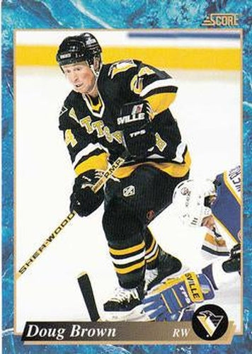 #582 Doug Brown - Pittsburgh Penguins - 1993-94 Score Canadian Hockey