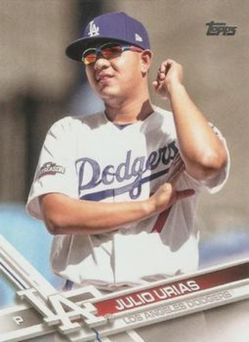 #582b Julio Urias - Los Angeles Dodgers - 2017 Topps Baseball