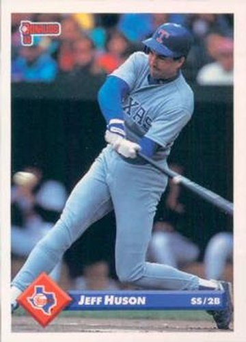 #583 Jeff Huson - Texas Rangers - 1993 Donruss Baseball