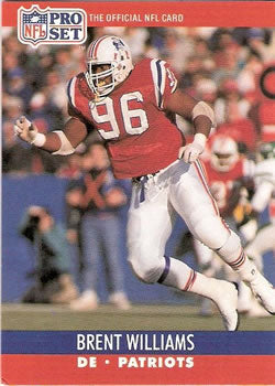 #583 Brent Williams - New England Patriots - 1990 Pro Set Football