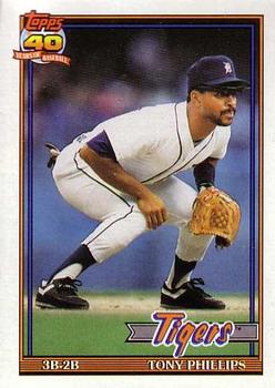 #583 Tony Phillips - Detroit Tigers - 1991 O-Pee-Chee Baseball