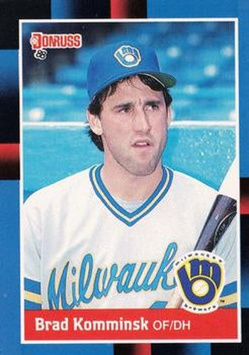 #583 Brad Komminsk - Milwaukee Brewers - 1988 Donruss Baseball