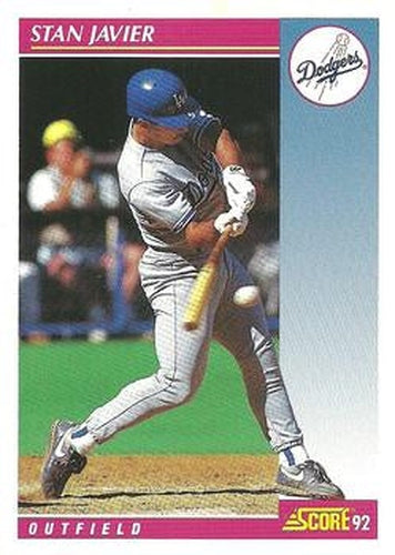 #583 Stan Javier - Los Angeles Dodgers - 1992 Score Baseball