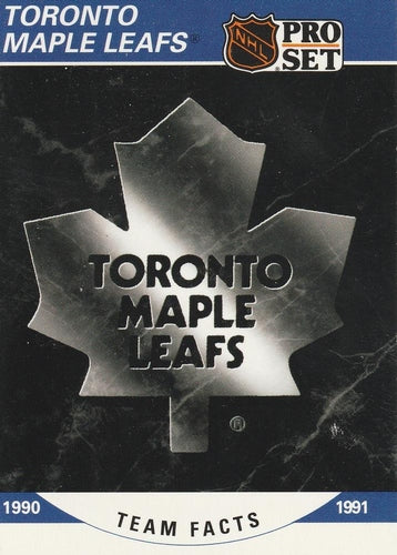 #583 Toronto Maple Leafs Logo- Toronto Maple Leafs - 1990-91 Pro Set Hockey