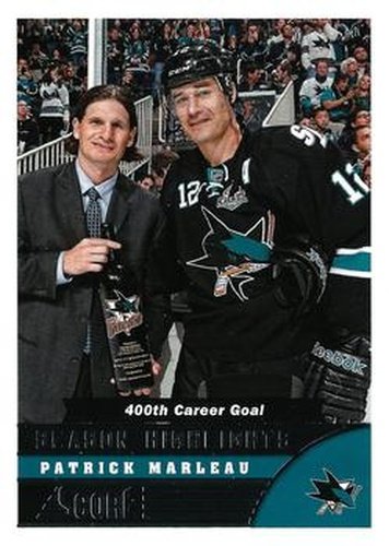 #583 Patrick Marleau - San Jose Sharks - 2013-14 Score Hockey