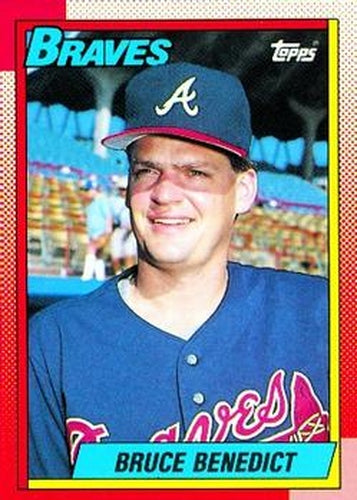 #583 Bruce Benedict - Atlanta Braves - 1990 Topps Baseball