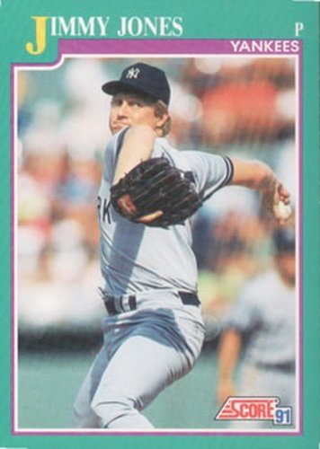 #583 Jimmy Jones - New York Yankees - 1991 Score Baseball