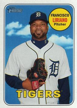 #583 Francisco Liriano - Detroit Tigers - 2018 Topps Heritage Baseball