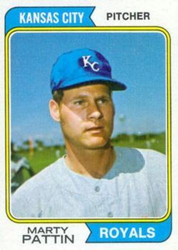 #583 Marty Pattin - Kansas City Royals - 1974 Topps Baseball