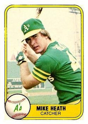 #583 Mike Heath - Oakland Athletics - 1981 Fleer Baseball