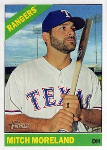 #583 Mitch Moreland - Texas Rangers - 2015 Topps Heritage Baseball