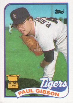 #583 Paul Gibson - Detroit Tigers - 1989 Topps Baseball