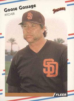 #583 Goose Gossage - San Diego Padres - 1988 Fleer Baseball