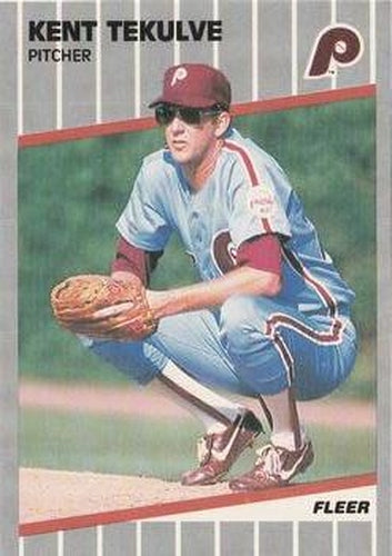 #583 Kent Tekulve - Philadelphia Phillies - 1989 Fleer Baseball