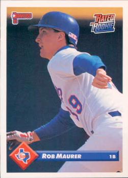 #584 Rob Maurer - Texas Rangers - 1993 Donruss Baseball