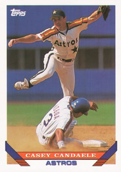 #584 Casey Candaele - Houston Astros - 1993 Topps Baseball