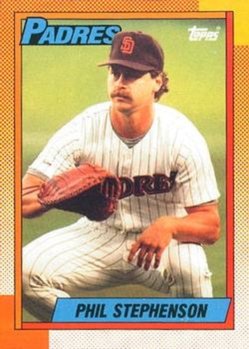 #584 Phil Stephenson - San Diego Padres - 1990 O-Pee-Chee Baseball