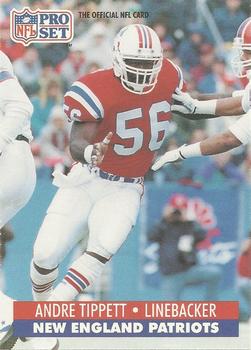#584 Andre Tippett - New England Patriots - 1991 Pro Set Football