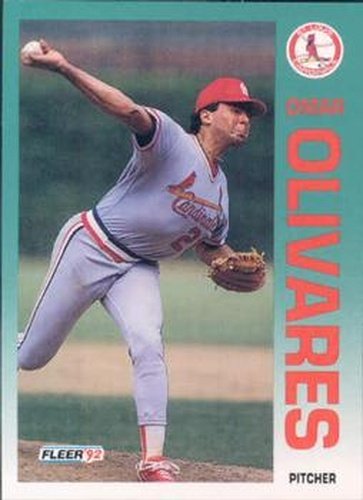 #584 Omar Olivares - St. Louis Cardinals - 1992 Fleer Baseball
