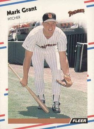#584 Mark Grant - San Diego Padres - 1988 Fleer Baseball
