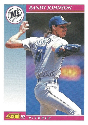 #584 Randy Johnson - Seattle Mariners - 1992 Score Baseball