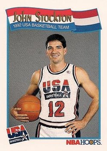 #584 John Stockton - USA - 1991-92 Hoops Basketball