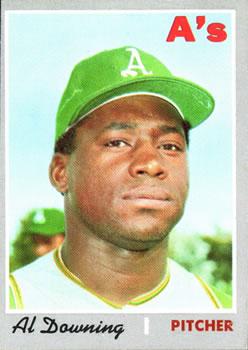 #584 Al Downing - Oakland Athletics - 1970 Topps Baseball
