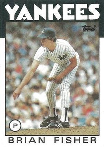 #584 Brian Fisher - New York Yankees - 1986 Topps Baseball