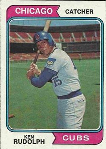 #584 Ken Rudolph - Chicago Cubs - 1974 Topps Baseball