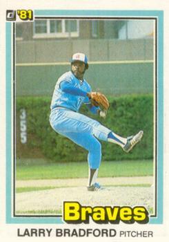 #584 Larry Bradford - Atlanta Braves - 1981 Donruss Baseball