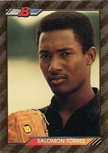 #584 Salomon Torres - San Francisco Giants - 1992 Bowman Baseball