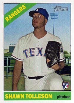 #584 Shawn Tolleson - Texas Rangers - 2015 Topps Heritage Baseball